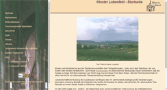 Desktop Screenshot of kloster-lobenfeld.de