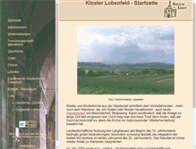 Tablet Screenshot of kloster-lobenfeld.de